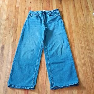 Rails The Getty High Rise Wide-Leg Jeans in Light Blue Denim Size 29